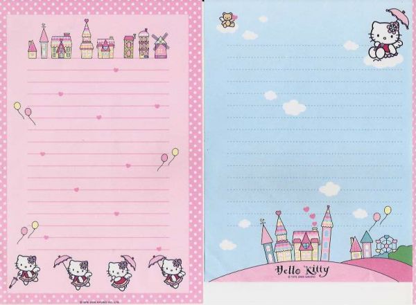 Papel de Carta- Hello Kitty- Importado